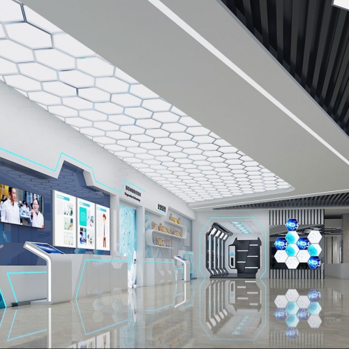 企业展厅-新生命干细胞成都科普教育基地策划设计_生物医疗科技数字化互动展示厅设计方案